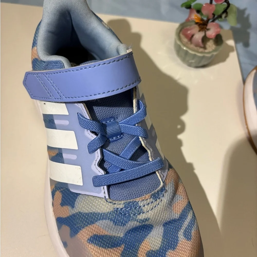 Adidas Kids Fortarun 2.0 Cloudfoam elastic lace top strap shoes